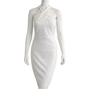 Lulu’s Ivory Halter Neck Dress – Size Medium